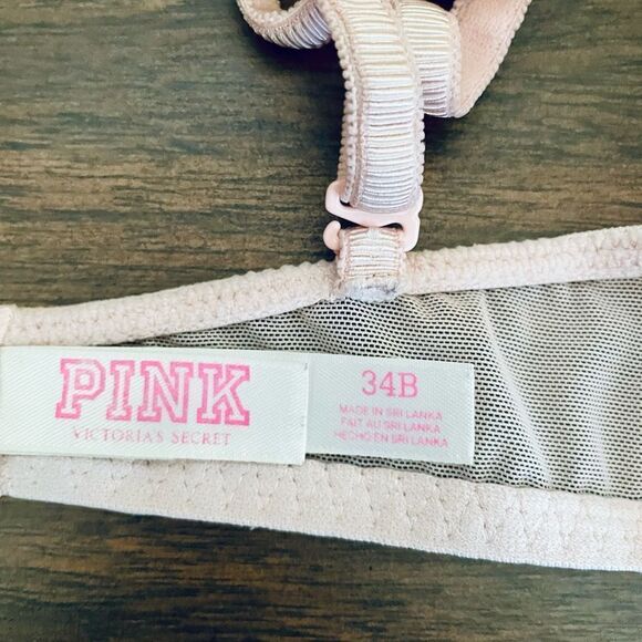LIGHT PINK DATE PUSH-UP BRA 34B PINK BY VICTORIS’S SECRET GUC - Picture 5 of 6